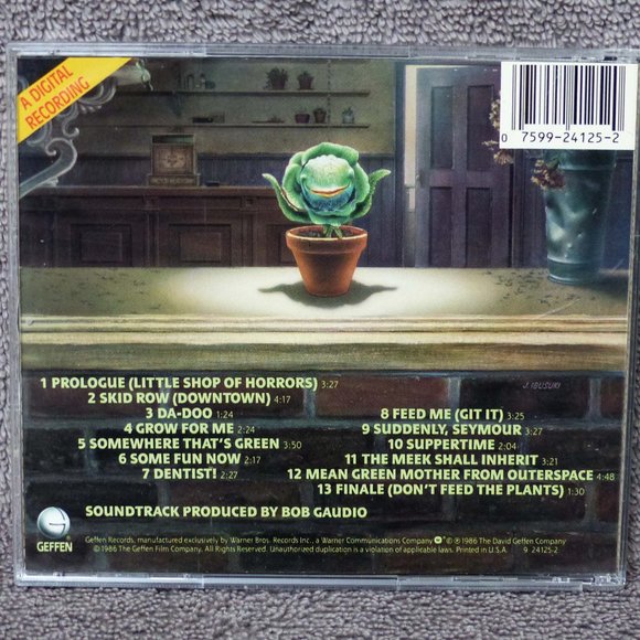 Little Shop Of Horrors Original Soundtrack CD 1986 Made in JAPAN 924125-2 Geffen - Picture 3 of 11
